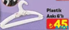 Plastik Askı 6'lı Plastik Askı 6'lı
