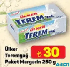 Ülker Teremyağ Paket Margarin 250 g Ülker Teremyağ Paket Margarin 250 g