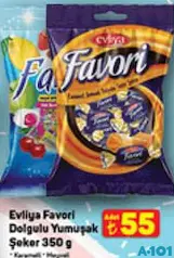 Evliya Favori Dolgulu Yumuşak Şeker 350 g - Bayram Şekeri/Çikolatası Evliya Favori Dolgulu Yumuşak Şeker 350 g - Bayram Şekeri/Çikolatası