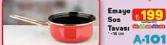Emaye Sos Tavası 16 cm Emaye Sos Tavası 16 cm