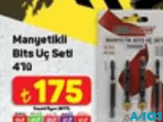 Manyetikli Bits Uç Seti 4'lü Manyetikli Bits Uç Seti 4'lü