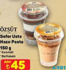 Özsüt Sefer Usta Hazır Pasta Karamelli/Bal Kabaklı 150 g Özsüt Sefer Usta Hazır Pasta Karamelli/Bal Kabaklı 150 g