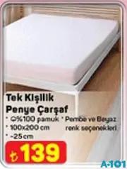 Tek Kişilik Penye Çarşaf Tek Kişilik Penye Çarşaf