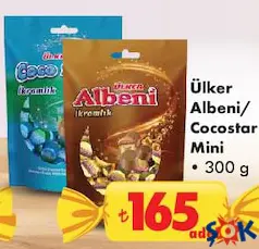 Ülker Albeni/Cocostar Mini Çikolata 300 g - Bayram Şekeri/Çikolatası Ülker Albeni/Cocostar Mini Çikolata 300 g - Bayram Şekeri/Çikolatası