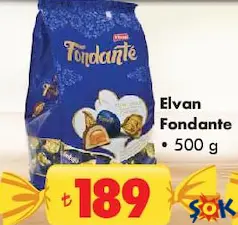 Elvan Fondante Çikolata 500 g - Bayram Şekeri/Çikolatası Elvan Fondante Çikolata 500 g - Bayram Şekeri/Çikolatası