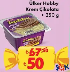 Ülker Hobby Krem Çikolata 350 g Ülker Hobby Krem Çikolata 350 g