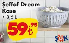 Şeffaf Dream Kase 3,6 L Şeffaf Dream Kase 3,6 L