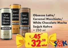 Obsesso Soğuk Kahve 250 ml Obsesso Soğuk Kahve 250 ml