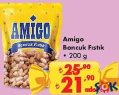 Amigo Boncuk Fıstık 200 g Amigo Boncuk Fıstık 200 g
