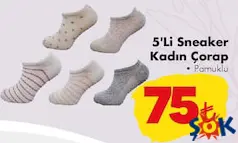 5'li Sneaker Kadın Çorap 5'li Sneaker Kadın Çorap