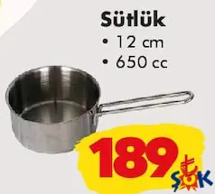 Sütlük 12 cm 650 cc Sütlük 12 cm 650 cc