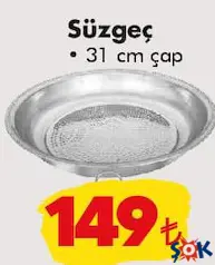 Süzgeç 31 cm Çap Süzgeç 31 cm Çap