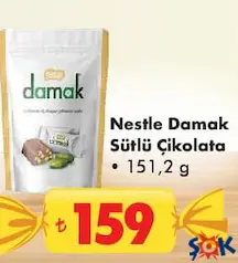 Nestle Damak Sütlü Çikolata 151,2 g - Bayram Şekeri/Çikolatası Nestle Damak Sütlü Çikolata 151,2 g - Bayram Şekeri/Çikolatası