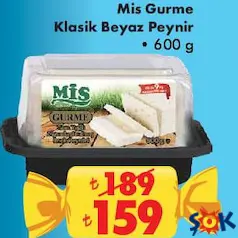 Mis Gurme Klasik Beyaz Peynir 600 g Mis Gurme Klasik Beyaz Peynir 600 g