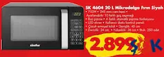 Simfer SK 4604 20 L Mikrodalga Fırın Simfer SK 4604 20 L Mikrodalga Fırın