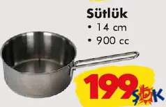Sütlük 14 cm 900 cc Sütlük 14 cm 900 cc
