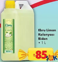 Ebru Limon Kolonyası Bidon 1 L Ebru Limon Kolonyası Bidon 1 L