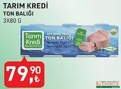 Tarım Kredi Ton Balığı 3x80 g Tarım Kredi Ton Balığı 3x80 g