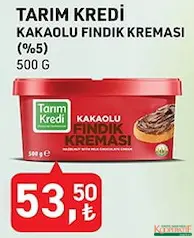 Tarım Kredi Kakaolu Fındık Kreması (%5) 500 g Tarım Kredi Kakaolu Fındık Kreması (%5) 500 g