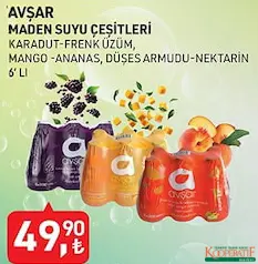 Avşar Maden Suyu Çeşitleri 6x200 ml Avşar Maden Suyu Çeşitleri 6x200 ml