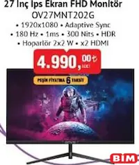 Onvo 27 inç IPS Ekran FHD Monitör Onvo 27 inç IPS Ekran FHD Monitör