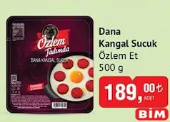 Özlem Et Dana Kangal Sucuk 500 g Özlem Et Dana Kangal Sucuk 500 g