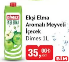 Dimes Ekşi Elma Aromalı Meyveli İçecek 1 L Dimes Ekşi Elma Aromalı Meyveli İçecek 1 L