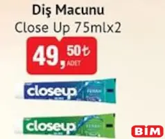 Close Up Diş Macunu 75mlx2 Close Up Diş Macunu 75mlx2