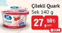 Sek Çilekli Quark 140 g Sek Çilekli Quark 140 g