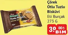 Eti Burçak Çörek Otlu Tuzlu Bisküvi 273 g Eti Burçak Çörek Otlu Tuzlu Bisküvi 273 g