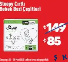 Sleepy Cırtlı Bebek Bezi Çeşitleri Sleepy Cırtlı Bebek Bezi Çeşitleri