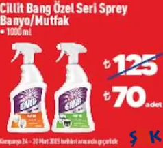 Cillit Bang Özel Seri Sprey Banyo/Mutfak 1 L Cillit Bang Özel Seri Sprey Banyo/Mutfak 1 L