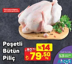 Poşetli Bütün Piliç kg Poşetli Bütün Piliç kg