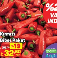 Kırmızı Biber Paket Kırmızı Biber Paket