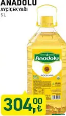 Tarım Kredi Anadolu Ayçiçek Yağı 5 L Tarım Kredi Anadolu Ayçiçek Yağı 5 L