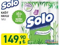 Solo Kağıt Havlu 16'lı Solo Kağıt Havlu 16'lı