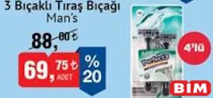 Man's 3 Bıçaklı Tıraş Bıçağı 4'lü Man's 3 Bıçaklı Tıraş Bıçağı 4'lü
