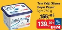 İçim Tam Yağlı Süzme Beyaz Peynir 750 g İçim Tam Yağlı Süzme Beyaz Peynir 750 g