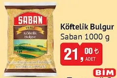 Saban Köftelik Bulgur 1000 g Saban Köftelik Bulgur 1000 g