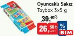 Toybox Oyuncaklı Sakız 3x5 g Toybox Oyuncaklı Sakız 3x5 g