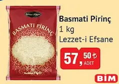 Lezzet-i Efsane Basmati Pirinç 1 kg Lezzet-i Efsane Basmati Pirinç 1 kg