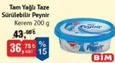 Kerem Tam Yağlı Taze Sürülebilir Peynir 200 g Kerem Tam Yağlı Taze Sürülebilir Peynir 200 g
