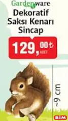 Gardenware Dekoratif Saksı Kenarı Sincap 9 cm Gardenware Dekoratif Saksı Kenarı Sincap 9 cm