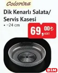 Colorina Dik Kenarlı Salata/Servis Kasesi 24 cm Colorina Dik Kenarlı Salata/Servis Kasesi 24 cm