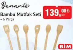 Benante Bambu Mutfak Seti 6 Parça Benante Bambu Mutfak Seti 6 Parça