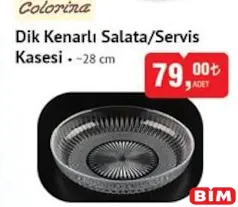 Colorina Dik Kenarlı Salata/Servis Kasesi 28 cm Colorina Dik Kenarlı Salata/Servis Kasesi 28 cm