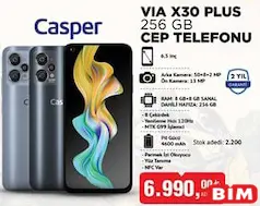 Casper Via X30 Plus 256 GB Cep Telefonu Casper Via X30 Plus 256 GB Cep Telefonu