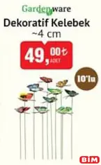 Gardenware Dekoratif Kelebek 4 cm 10'lu Gardenware Dekoratif Kelebek 4 cm 10'lu