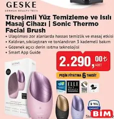 Geske Titreşimli Yüz Temizleme ve Isılı Masaj Cihazı | Sonic Thermo Facial Brush Geske Titreşimli Yüz Temizleme ve Isılı Masaj Cihazı | Sonic Thermo Facial Brush