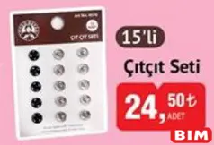 Ören Bayan Çıtçıt Seti 15'li Ören Bayan Çıtçıt Seti 15'li